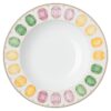 Idyllia Suppenteller aus Porzellan, Kristalldruck-Motiv, Edelstein, mehrfarbig Idyllia Suppenteller aus Porzellan, Kristalldruck-Motiv, Edelstein, mehrfarbig