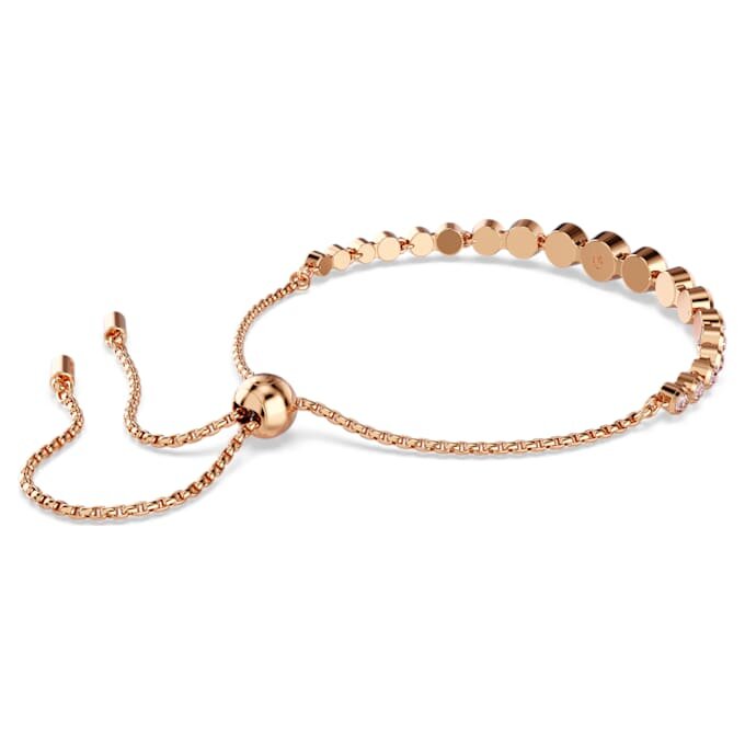 Imber-Armband mit gemischten Rundschliffen, rosa, roségoldfarben plattiert Imber-Armband mit gemischten Rundschliffen, rosa, roségoldfarben plattiert