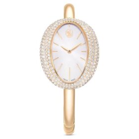 Imber Armreih-Uhr, Swiss Made, Metallarmband, Goldfarbig, champagnerfarbene PVD-Beschichtung