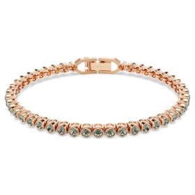 Imber Emily Tennisarmband mit rundgeschliffenen Kristallen, schwarz, roségoldfarben plattiert Imber Emily Tennisarmband mit rundgeschliffenen Kristallen, schwarz, roségoldfarben plattiert