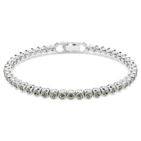 Imber Emily Tennisarmband mit rundgeschliffenen Steinen, schwarz, rhodiniert Imber Emily Tennisarmband mit rundgeschliffenen Steinen, schwarz, rhodiniert