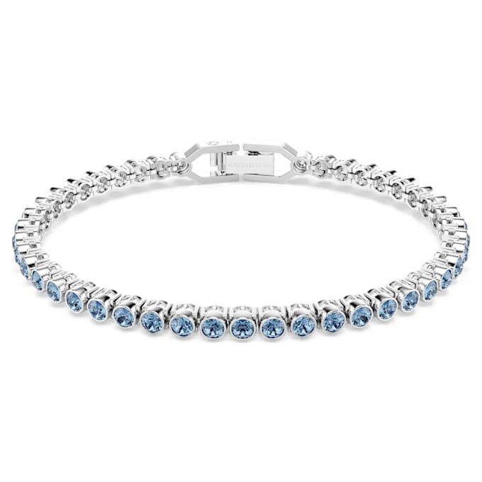 Imber Emily Tennisarmband, Rundschliff, Blau, rhodiniert Imber Emily Tennisarmband, Rundschliff, Blau, rhodiniert
