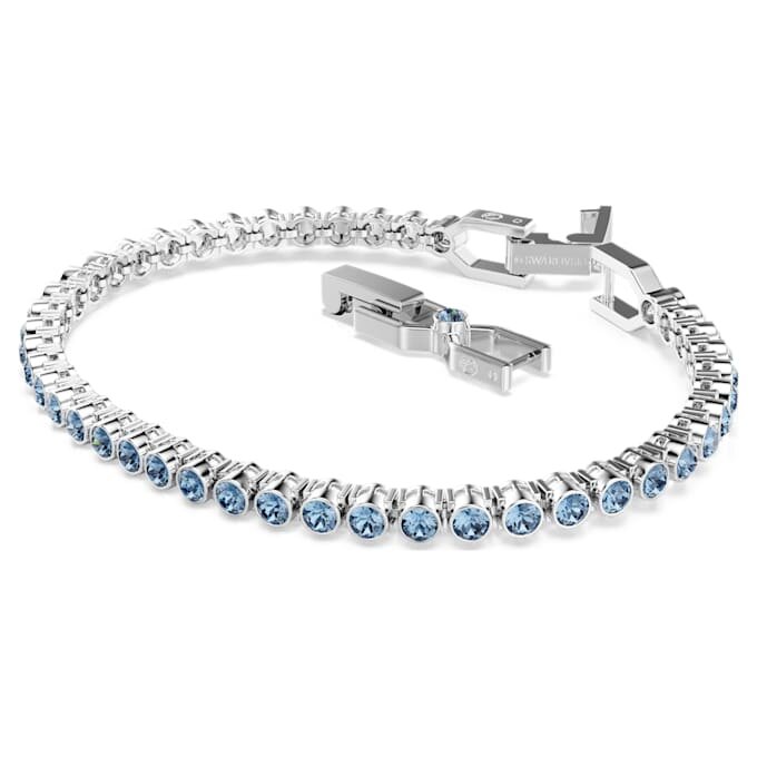 Imber Emily Tennisarmband, Rundschliff, Blau, rhodiniert Imber Emily Tennisarmband, Rundschliff, Blau, rhodiniert
