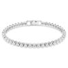 Imber Emily Tennisarmband, Rundschliff, Weiß, rhodiniert Imber Emily Tennisarmband, Rundschliff, Weiß, rhodiniert
