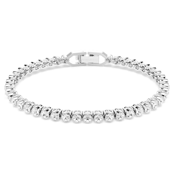 Imber Emily Tennisarmband, Rundschliff, Weiß, rhodiniert Imber Emily Tennisarmband, Rundschliff, Weiß, rhodiniert