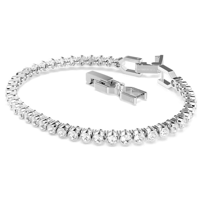 Imber Emily Tennisarmband, Rundschliff, Weiß, rhodiniert Imber Emily Tennisarmband, Rundschliff, Weiß, rhodiniert