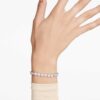 Imber Tennisarmband mit rundgeschliffenen Kristallen, weiß, rhodiniert Imber Tennisarmband mit rundgeschliffenen Kristallen, weiß, rhodiniert