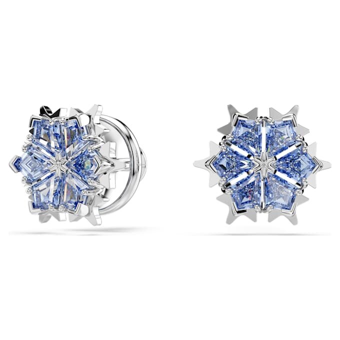 Magic Ohrringe „Snowflake“, Blau, rhodiniert Magic Ohrringe „Snowflake“, Blau, rhodiniert