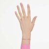 Matrix-Armband im Birnenschliff, rosa, vergoldet