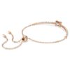 Matrix-Armband mit gemischten Schliffen, weiß, roségoldfarben plattiert Matrix-Armband mit gemischten Schliffen, weiß, roségoldfarben plattiert
