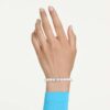 Matrix-Armband mit Kristallperlen, weiß, rhodiniert