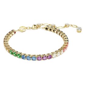 Matrix-Armband, Rundschliff, mehrfarbig, goldfarben plattiert Matrix-Armband, Rundschliff, mehrfarbig, goldfarben plattiert