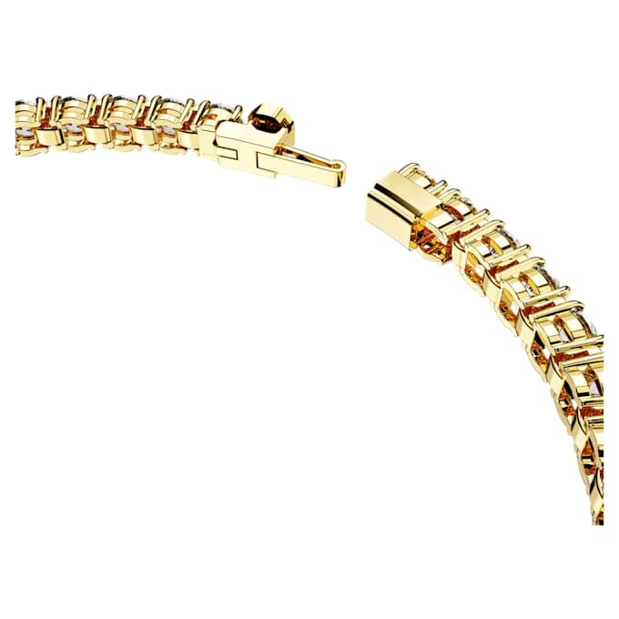 Matrix-Armband, Rundschliff, weiß, goldfarben plattiert Matrix-Armband, Rundschliff, weiß, goldfarben plattiert