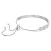 Matrix-Armband, Rundschliff, weiß, rhodiniert Matrix-Armband, Rundschliff, weiß, rhodiniert
