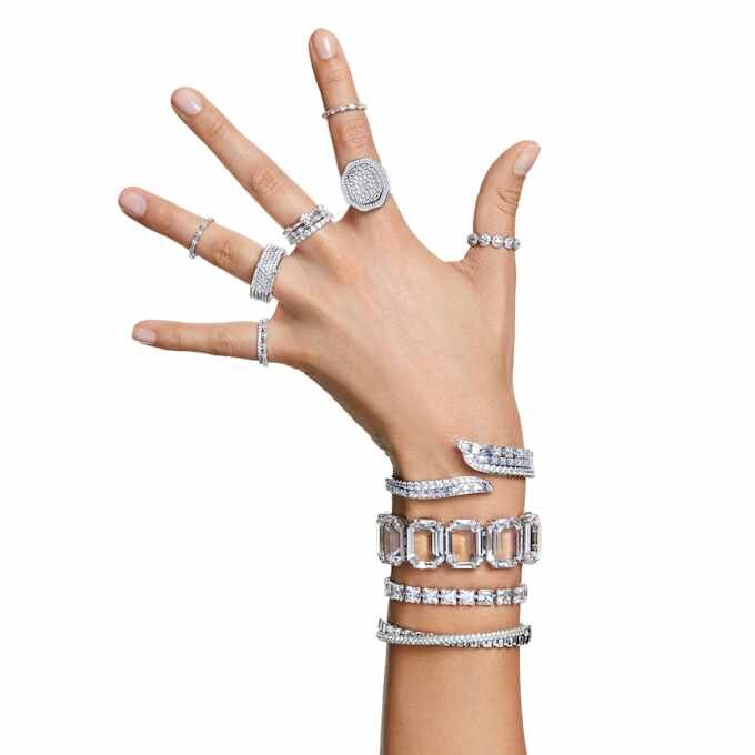 Matrix-Armband Weiß, rhodiniert Matrix-Armband Weiß, rhodiniert