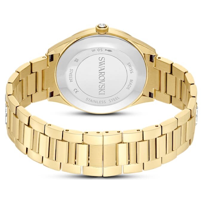 Matrix Date Uhr, Swiss Made, Metallarmband, goldfarben, goldfarbene Oberfläche Matrix Date Uhr, Swiss Made, Metallarmband, goldfarben, goldfarbene Oberfläche
