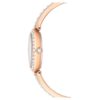 Matrix Pearl Armreif-Armbanduhr, Swiss Made, Kristallarmband, weiß, roségoldfarben Matrix Pearl Armreif-Armbanduhr, Swiss Made, Kristallarmband, weiß, roségoldfarben