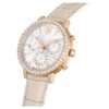 Matrix Tennis Chrono Uhr, Swiss Made, Lederarmband, beige, roségoldfarben Matrix Tennis Chrono Uhr, Swiss Made, Lederarmband, beige, roségoldfarben