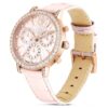 Matrix Tennis Chrono Uhr, Swiss Made, Lederarmband, Rosa, roségoldfarbenes Finish Matrix Tennis Chrono Uhr, Swiss Made, Lederarmband, Rosa, roségoldfarbenes Finish