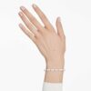 Matrix Tennisarmband Crystal Pearl, Rundschliff, Weiß, rhodiniert