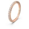 Matrix Vittore Ring, runder Schliff, weiß, roségoldfarben plattiert Matrix Vittore Ring, runder Schliff, weiß, roségoldfarben plattiert