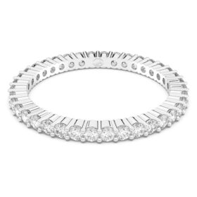Matrix Vittore Ring, Rundschliff, Weiß, silberfarben