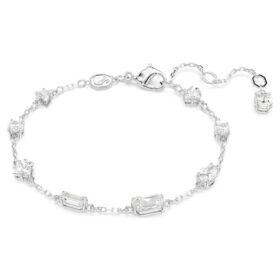 Mesmera Armband mit gemischten Schliffen, verstreutem Design, weiß, rhodiniert Mesmera Armband mit gemischten Schliffen, verstreutem Design, weiß, rhodiniert