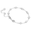 Mesmera Armband mit gemischten Schliffen, verstreutem Design, weiß, rhodiniert Mesmera Armband mit gemischten Schliffen, verstreutem Design, weiß, rhodiniert