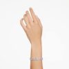 Mesmera-Armband mit gemischten Schliffformen, weiß, rhodiniert Mesmera-Armband mit gemischten Schliffformen, weiß, rhodiniert