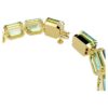 Millenia-Armband mit achteckigem Schliff, Farbverlauf, grün, goldfarben plattiert Millenia-Armband mit achteckigem Schliff, Farbverlauf, grün, goldfarben plattiert