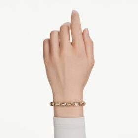 Millenia-Armband mit achteckigem Schliff, karamellfarben, goldfarben plattiert Millenia-Armband mit achteckigem Schliff, karamellfarben, goldfarben plattiert