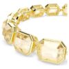 Millenia-Armband mit achteckigem Schliff, karamellfarben, goldfarben plattiert Millenia-Armband mit achteckigem Schliff, karamellfarben, goldfarben plattiert
