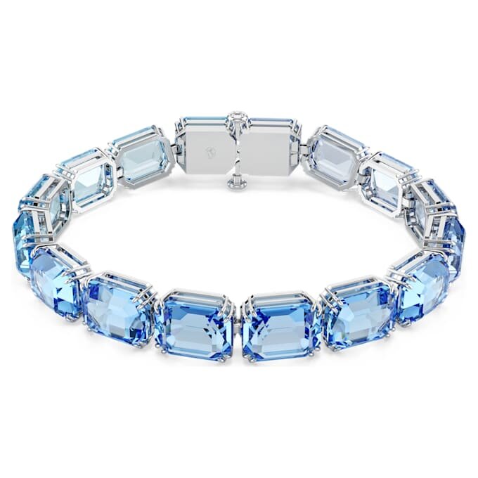 Millenia-Armband mit Achtkant-Schliff, Farbverlauf, Blau, rhodiniert Millenia-Armband mit Achtkant-Schliff, Farbverlauf, Blau, rhodiniert