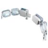 Millenia-Armband mit Achtkant-Schliff, Farbverlauf, Blau, rhodiniert Millenia-Armband mit Achtkant-Schliff, Farbverlauf, Blau, rhodiniert