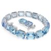 Millenia-Armband mit Achtkant-Schliff, Farbverlauf, Blau, rhodiniert Millenia-Armband mit Achtkant-Schliff, Farbverlauf, Blau, rhodiniert