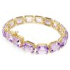 Millenia-Armband mit Achtkant-Schliff, lila, vergoldet Millenia-Armband mit Achtkant-Schliff, lila, vergoldet