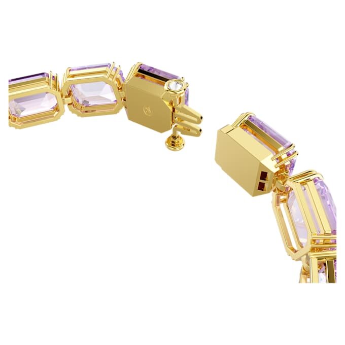 Millenia-Armband mit Achtkant-Schliff, lila, vergoldet Millenia-Armband mit Achtkant-Schliff, lila, vergoldet