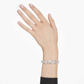 Millenia-Armband mit Achtkant-Schliff, weiß, rhodiniert Millenia-Armband mit Achtkant-Schliff, weiß, rhodiniert