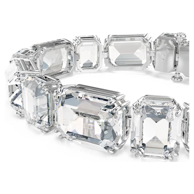 Millenia-Armband mit Achtkant-Schliff, weiß, rhodiniert Millenia-Armband mit Achtkant-Schliff, weiß, rhodiniert