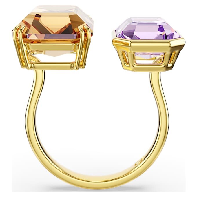 Millenia Offener Ring mit Achtkant-Schliff, mehrfarbig, vergoldet Millenia Offener Ring mit Achtkant-Schliff, mehrfarbig, vergoldet