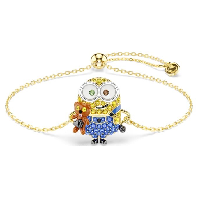 Minions Bob Armband Pavé, mehrfarbig, goldfarben plattiert Minions Bob Armband Pavé, mehrfarbig, goldfarben plattiert
