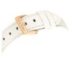 Octea Chrono Uhr, Swiss Made, Lederarmband, weiß, roségoldfarben