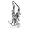 Ohrklemme „Swan“ aus der Vienna Collection, weiß, rutheniumbeschichtet Ohrklemme „Swan“ aus der Vienna Collection, weiß, rutheniumbeschichtet