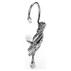 Ohrklemmen aus der Vienna-Kollektion „Feather“, groß, weiß, rutheniumbeschichtet Ohrklemmen aus der Vienna-Kollektion „Feather“, groß, weiß, rutheniumbeschichtet