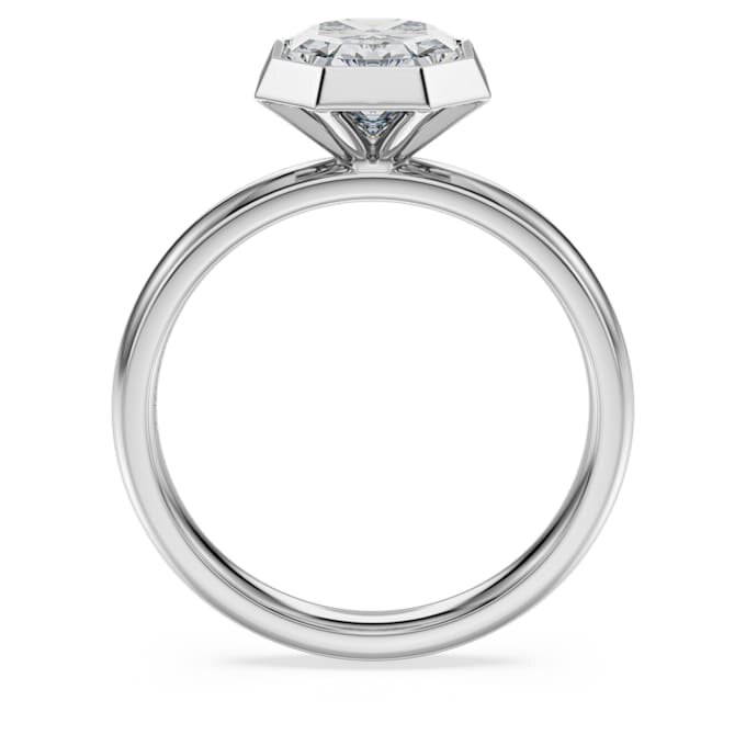 Ring mit achteckiger Fassung, im Labor gezüchtete Diamanten, 2,0 Karat insgesamt, achteckige Form, 14-karätiges Weißgold Ring mit achteckiger Fassung, im Labor gezüchtete Diamanten, 2,0 Karat insgesamt, achteckige Form, 14-karätiges Weißgold