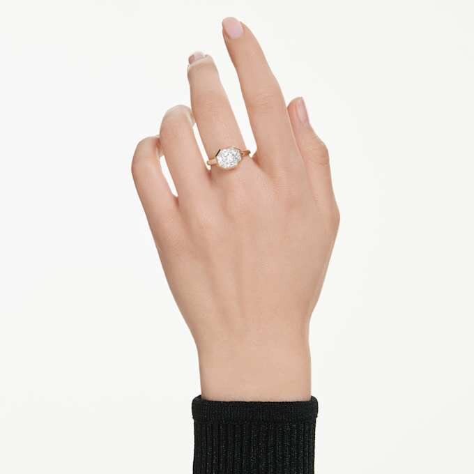 Ring mit achteckiger Fassung, im Labor gezüchtete Diamanten, 3,0 Karat insgesamt, achteckige Form, 14-karätiges Gelbgold Ring mit achteckiger Fassung, im Labor gezüchtete Diamanten, 3,0 Karat insgesamt, achteckige Form, 14-karätiges Gelbgold