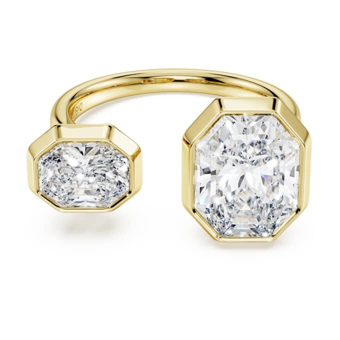 Ring mit achteckiger Fassung, im Labor gezüchtete Diamanten 4,10 Karat insgesamt, achteckige Form, 18 Karat Gelbgold Ring mit achteckiger Fassung, im Labor gezüchtete Diamanten 4,10 Karat insgesamt, achteckige Form, 18 Karat Gelbgold