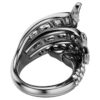 Ring „Swan“ aus der Vienna-Kollektion, weiß, rutheniumbeschichtet Ring „Swan“ aus der Vienna-Kollektion, weiß, rutheniumbeschichtet