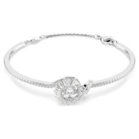 Schlangenarmband mit gemischten Schliffen, Jahr der Schlange, Weiß, rhodiniert Schlangenarmband mit gemischten Schliffen, Jahr der Schlange, Weiß, rhodiniert