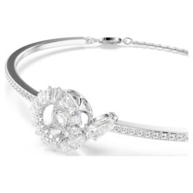 Schlangenarmband mit gemischten Schliffen, Jahr der Schlange, Weiß, rhodiniert Schlangenarmband mit gemischten Schliffen, Jahr der Schlange, Weiß, rhodiniert